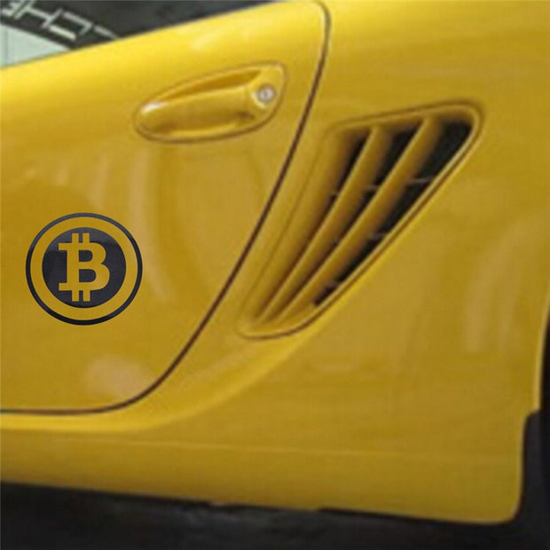 Large Bitcoin Car Sticker - Coined Clothing