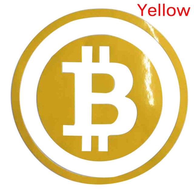 Large Bitcoin Car Sticker - Coined Clothing