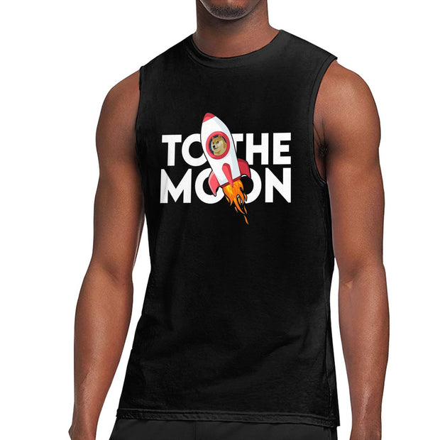 To The Moon Dogecoin Tank Top - Coined Clothing