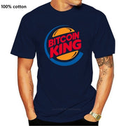 Bitcoin King T Shirt Ringer Funny Burger