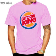 Bitcoin King T Shirt Ringer Funny Burger