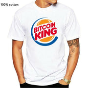 Bitcoin King T Shirt Ringer Funny Burger