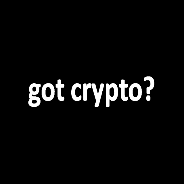 Got Crypto ? Funny Vinyl High-quality Sticker - Coined Clothing